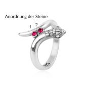 Drachengeist Geburtsstein-Ring [Sterlingsilber]