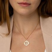 Floating Teardrop Diamond Name Necklace [18K Gold Vermeil]