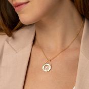 Floating Teardrop Diamond Name Necklace [18K Gold Vermeil]