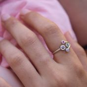 A Mother's Love Ring - Triple Love [Sterling Silver]