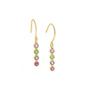 Pendientes Talisa Estrellas en gancho [Bañado en Oro de 18K]