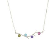 Collar Raíces de Amor Horizontal [Plata de Ley] 