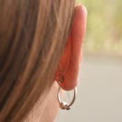 Orecchini Amore Materno Martellati [Argento 925]