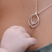 Spheres of Love Birthstone Necklace [Sterling Silver]