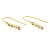 Pendientes Talisa Estrellas en gancho [Bañado en Oro de 18K]