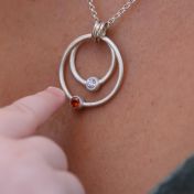 Spheres of Love Birthstone Necklace [Sterling Silver]