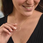 Collana Amore Materno con Pietra di Nascita [Oro Giallo 14kt]