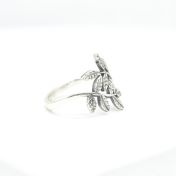 Olivenzweig Versprechensring [Sterlingsilber]