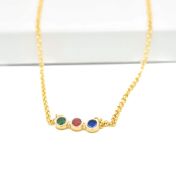 Talisa Stars Birthstone Necklace [10K Gold]