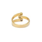 Zonnevogel Geboortesteen Ring [Goud Verguld]