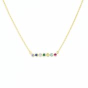 Talisa Stars Birthstone Necklace [10K Gold]