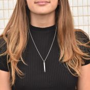 Collar Rama de Cerezo con Corazón [Plata de Ley]