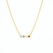 Talisa Stars Birthstone Necklace [10K Gold]