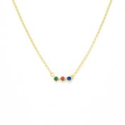 Talisa Stars Birthstone Necklace [10K Gold]