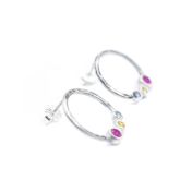 Orecchini Amore Materno Martellati [Argento 925]
