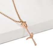 Sweet Rose Necklace [Rose Gold Plated]