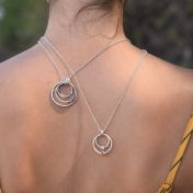 Spheres of Love Birthstone Necklace [Sterling Silver]