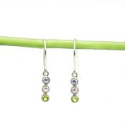 Pendientes Talisa Estrellas en Gancho [Plata de Ley]