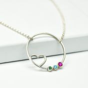 A Mother's Heart Necklace [Sterling Silver]