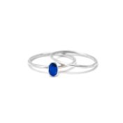 Carina Ring Oval vertikal [Sterlingsilber]