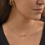Talisa Stars Birthstone Necklace [Gold Plated]