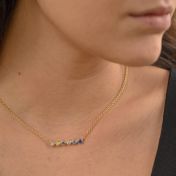 Talisa Stars Birthstone Necklace [10K Gold]