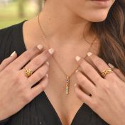 Collier Talisa Stars Vertical [Plaqué Or 18ct]