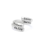 Bague Niveaux d'Amour Double [Argent 925]