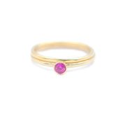 Anello Carina - Cerchio Piccolo [Placcato Oro 18kt]