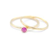 Anello Carina - Cerchio Piccolo [Placcato Oro 18kt]