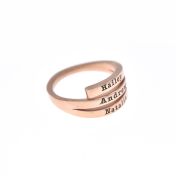 Anello Cigno con Nome - 3 Nomi [Placcato Oro Rosa 18kt]