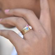 Ringe der Liebe [750er Gold Vermeil]