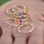 Ringe der Liebe [750er Gold Vermeil]