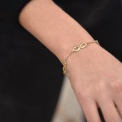 Bracelet à Charms Infini [Plaqué Or 18ct]