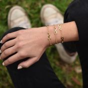 Bracelet à Charms Infini [Plaqué Or 18ct]