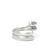 Bague Niveaux d'Amour Double [Argent 925]