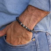 Bracelet Œil d'Aigle avec Noms - Argent 925