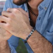 Bracelet Œil d'Aigle avec Noms - Argent 925