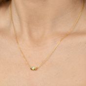 Genuine Emerald Necklace [18K Gold Vermeil]