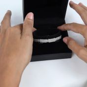 Pulsera de Cadena Milanesa con Nombre [Plata de Ley]
