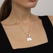 Emma Kreis Herzkette [750er Gold Vermeil] – mit Charms