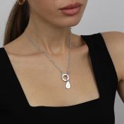 Emma Kreis Herzkette [Sterlingsilber] – mit Charms