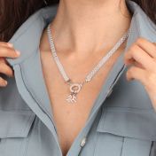 Emma Visgraat Ketting [Sterling Zilver] - met Sterrenbeelden