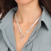 Emma Visgraat Ketting [Sterling Zilver] - met Sterrenbeelden