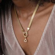Emma Cirkel Ketting [18K Goud Vermeil] - met Bedels