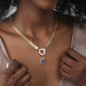 Emma Kreiskette [750er Gold Vermeil] - mit Charms
