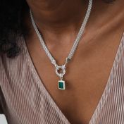 Charm Emma en Malachite [Argent 925]