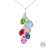 Collana Pioggia Incantata con Pietra di Nascita [Argento 925]