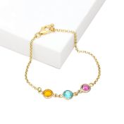 Bracelet de Cheville Charmes Enchantés [Plaqué Or 18ct]