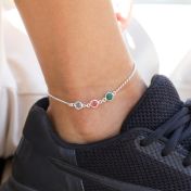 Verzauberte Charms Fußkettchen [Sterlingsilber]